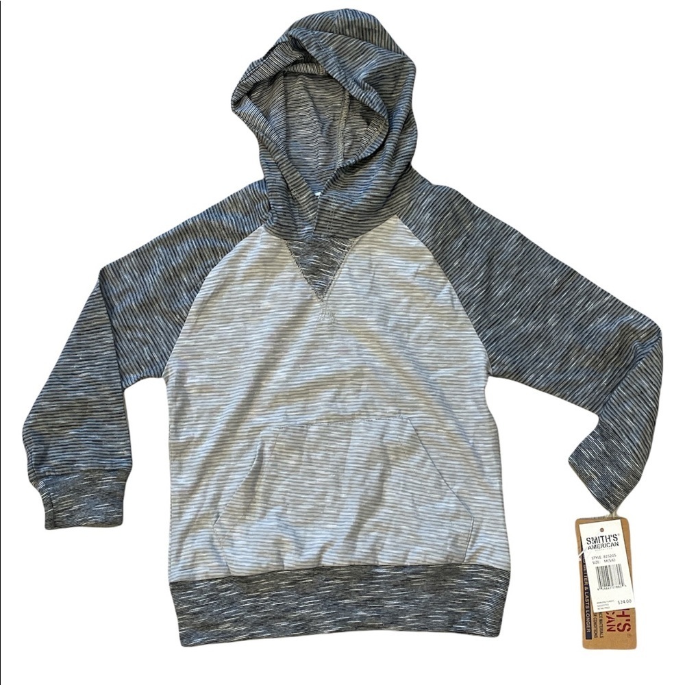 NWT Gray Smiths American Hooded Shirt (Size 5/6)